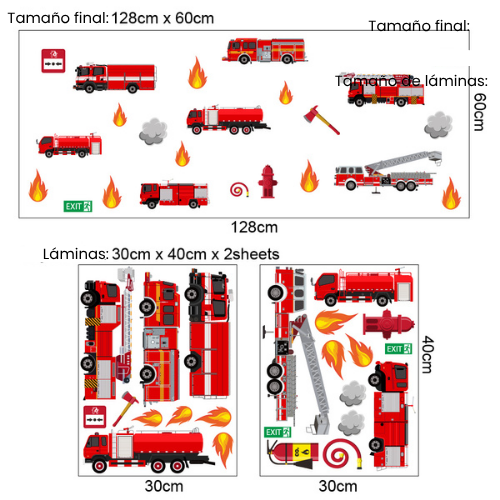 Stickers bomberos