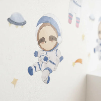 Stickers astronautas - animales