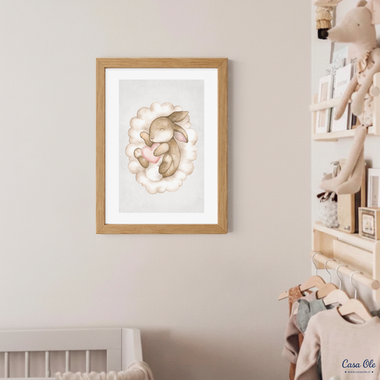 Cuadro conejo - nube