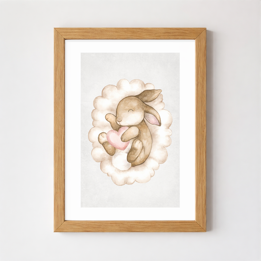 Cuadro conejo - nube