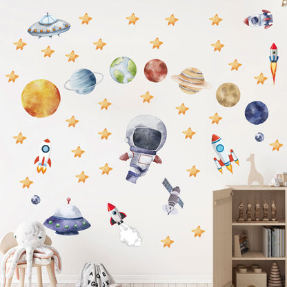Stickers astronauta - planetas