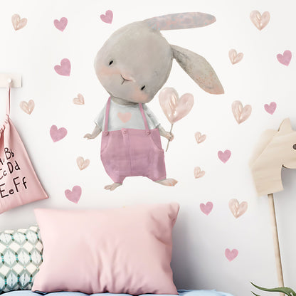 Stickers conejita - corazones